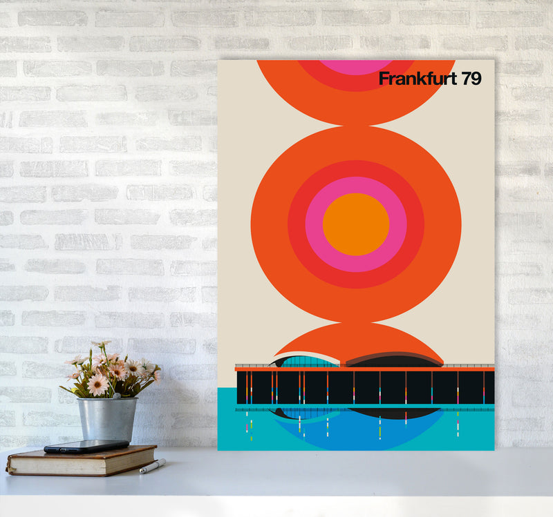 Frankfurt 79 Art Print by Bo Lundberg A1 Black Frame