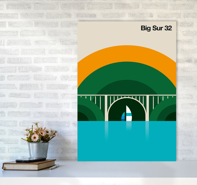 Big Sur 32 Art Print by Bo Lundberg A1 Black Frame