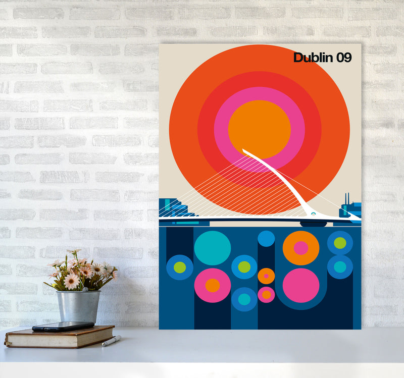 Dublin 09 Art Print by Bo Lundberg A1 Black Frame