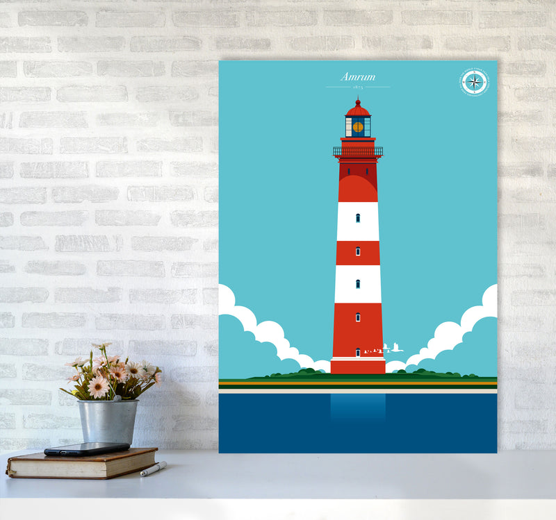 Amrum Art Print by Bo Lundberg A1 Black Frame