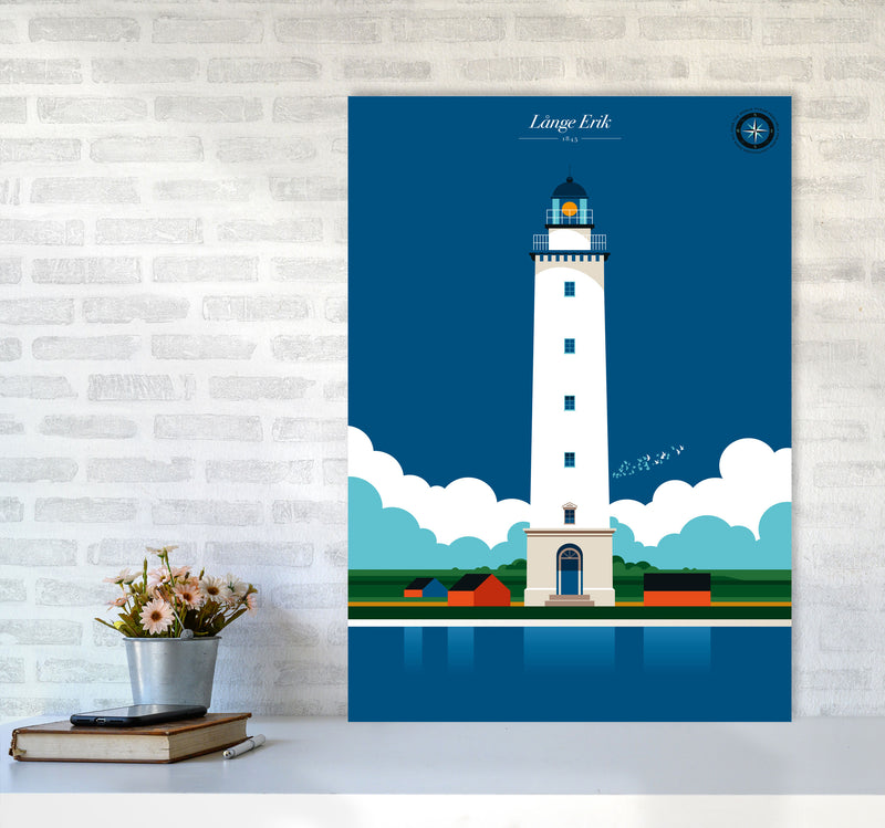 Långe Erik Art Print by Bo Lundberg A1 Black Frame
