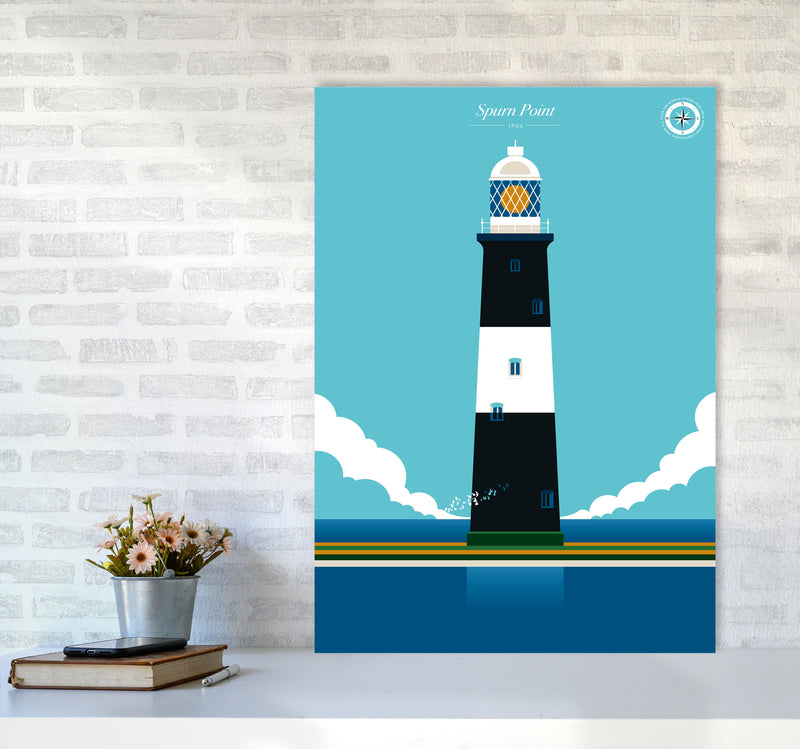 Spurn Point Art Print by Bo Lundberg A1 Black Frame