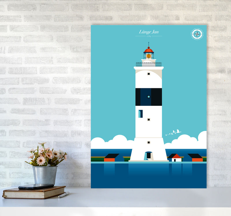 Långe Jan Art Print by Bo Lundberg A1 Black Frame