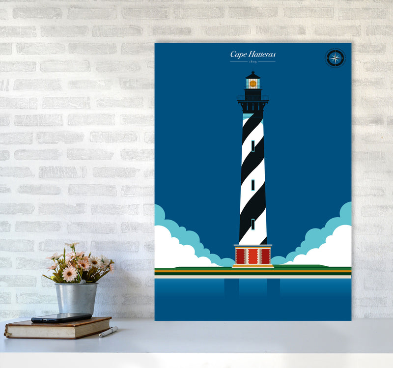 Cape Hatteras Art Print by Bo Lundberg A1 Black Frame