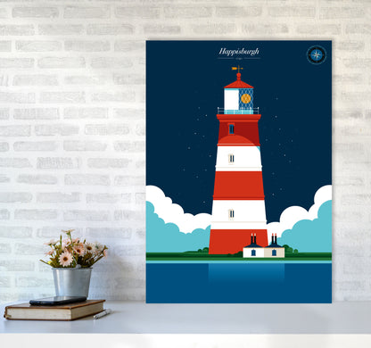 Happisburgh Art Print by Bo Lundberg A1 Black Frame