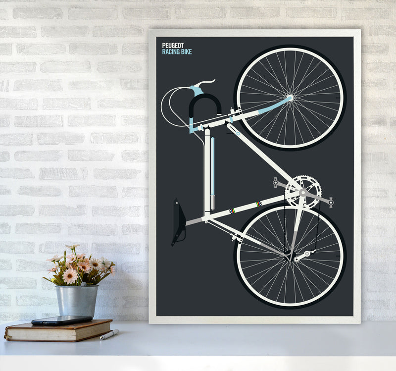 Peugeot Full Art Print by Bo Lundberg A1 Oak Frame