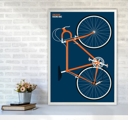 Icons Cresecent Full Art Print by Bo Lundberg A1 Oak Frame
