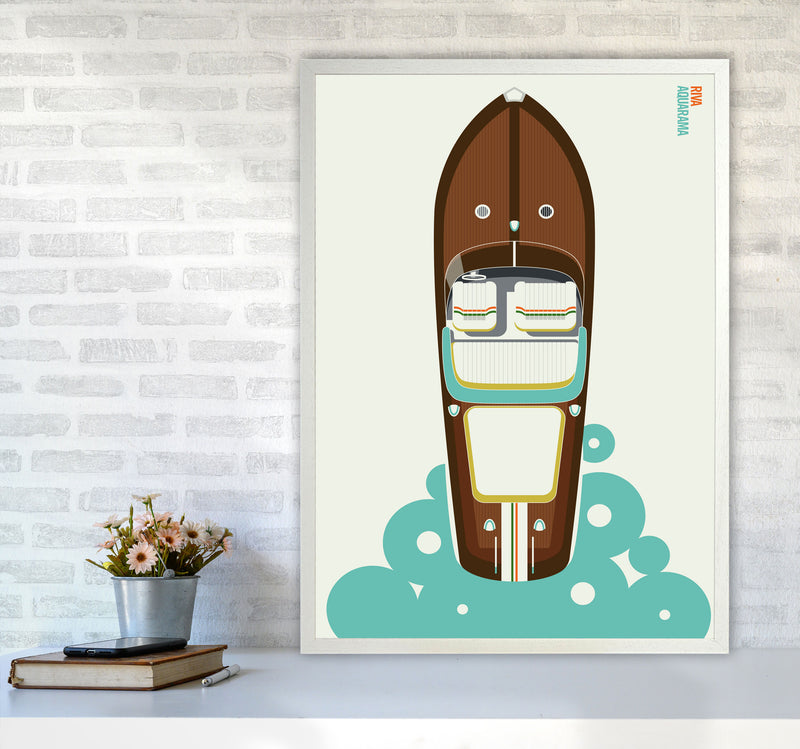 Icons Riva Art Print by Bo Lundberg A1 Oak Frame