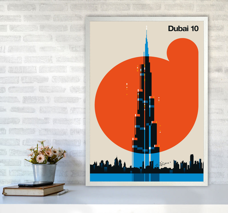Dubai 10 Art Print by Bo Lundberg A1 Oak Frame