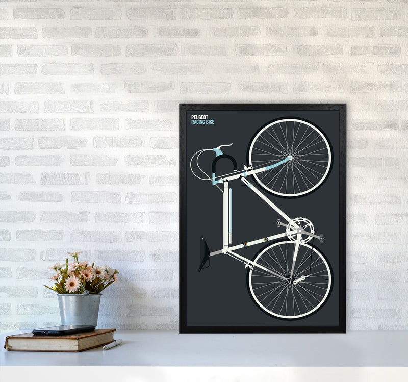Peugeot Full Art Print by Bo Lundberg A2 White Frame