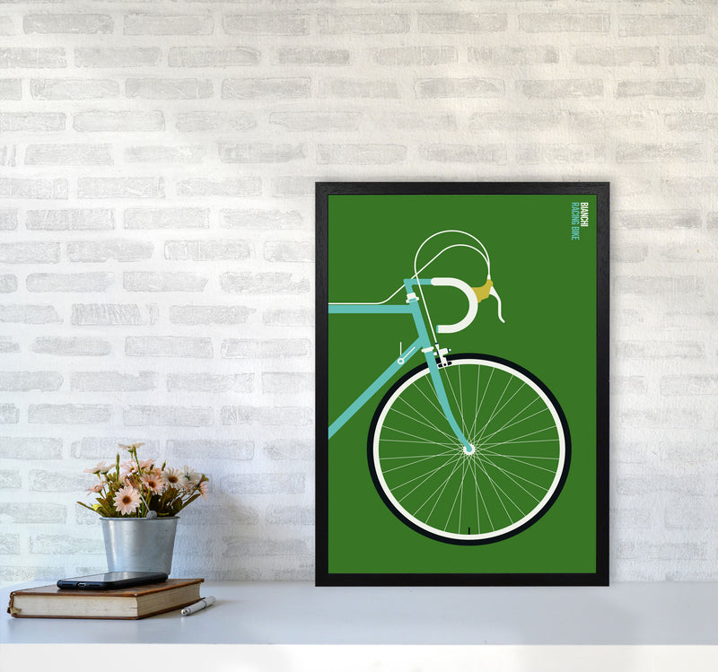 Icons Bianchi Front Art Print by Bo Lundberg A2 White Frame