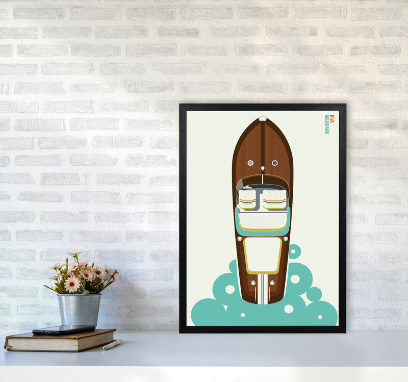 Icons Riva Art Print by Bo Lundberg A2 White Frame