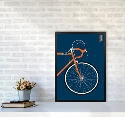 Icons Crescent Front Art Print by Bo Lundberg A2 White Frame