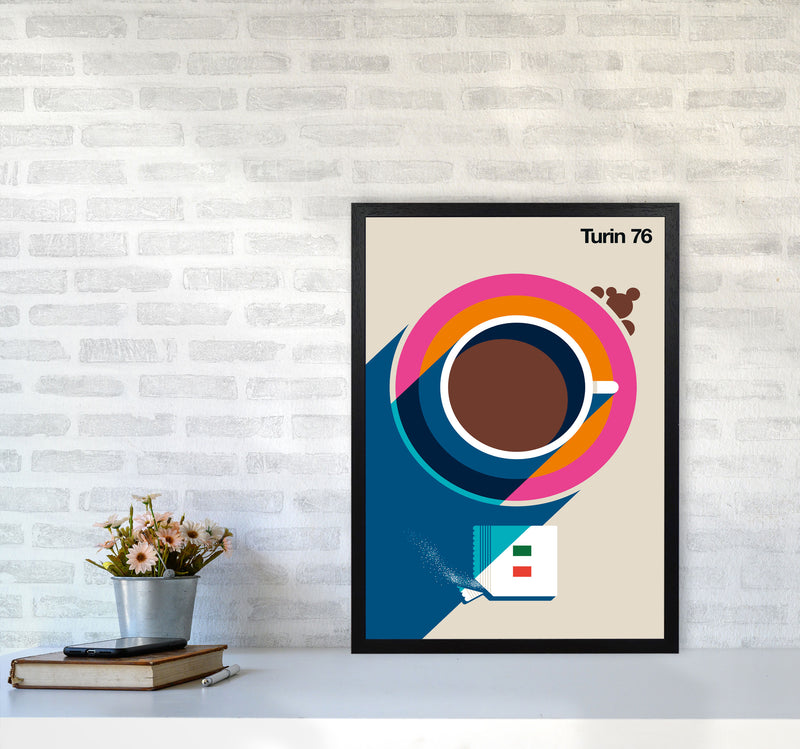 Turin 76 Art Print by Bo Lundberg A2 White Frame