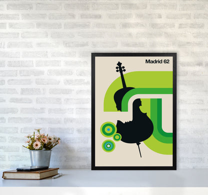 Madrid 62 Art Print by Bo Lundberg A2 White Frame