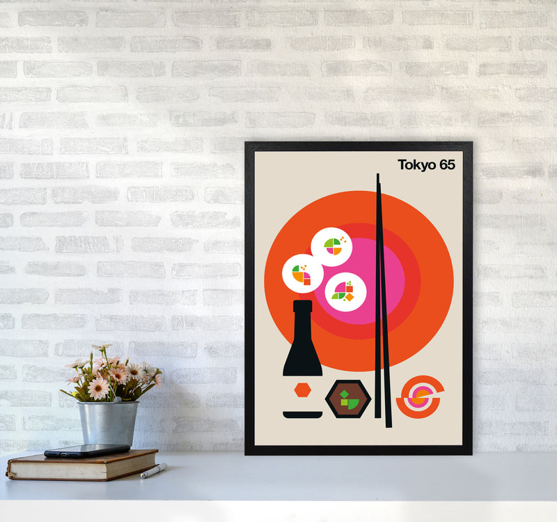 Tokyo 65 Art Print by Bo Lundberg A2 White Frame