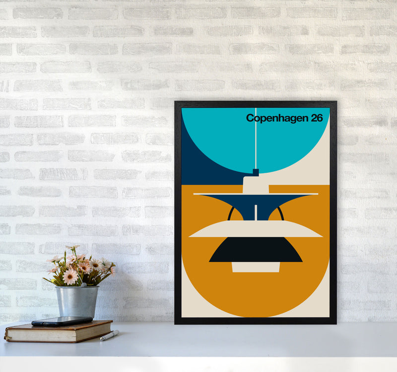 Copenhagen 26 Art Print by Bo Lundberg A2 White Frame