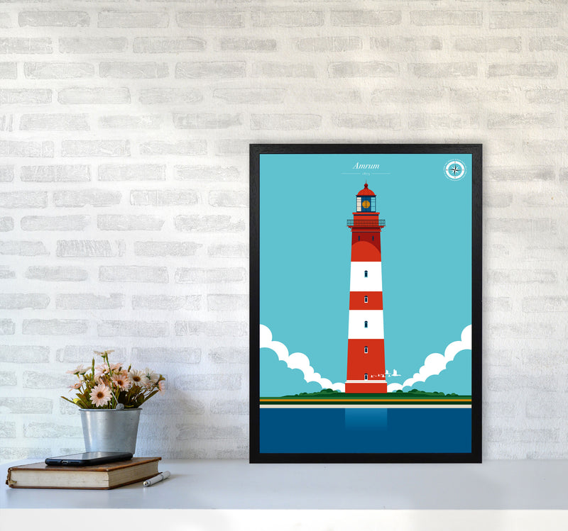 Amrum Art Print by Bo Lundberg A2 White Frame