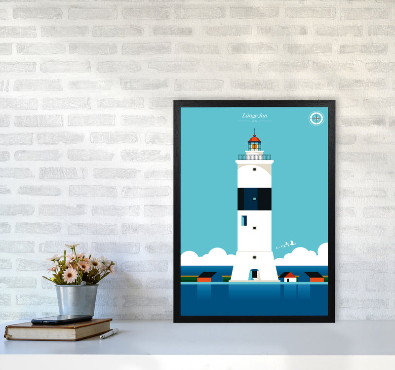 Långe Jan Art Print by Bo Lundberg A2 White Frame