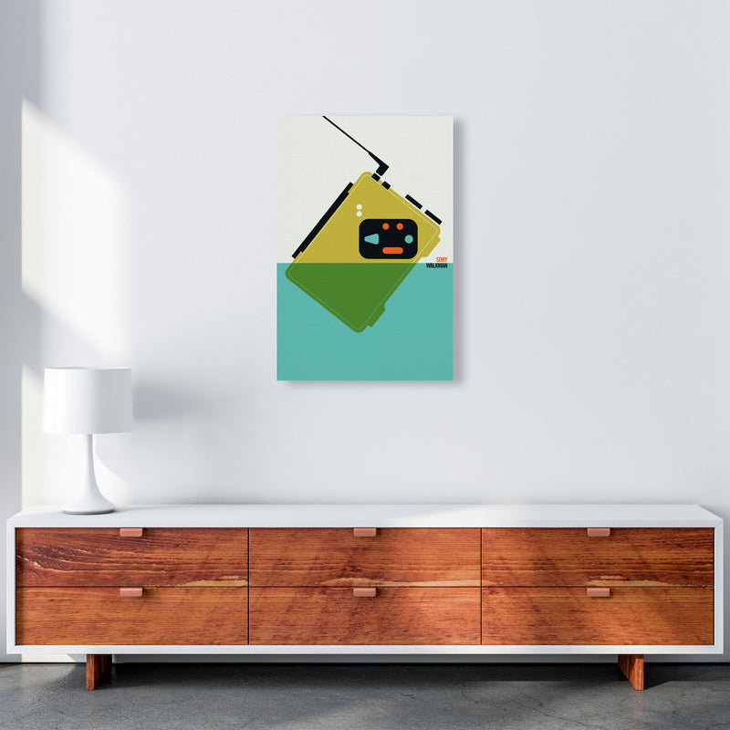 Icons Walkman Art Print by Bo Lundberg A2 Canvas