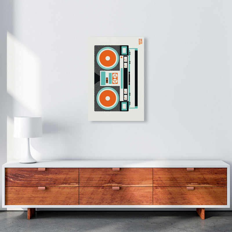 Icons Ghetto Blaster Art Print by Bo Lundberg A2 Canvas