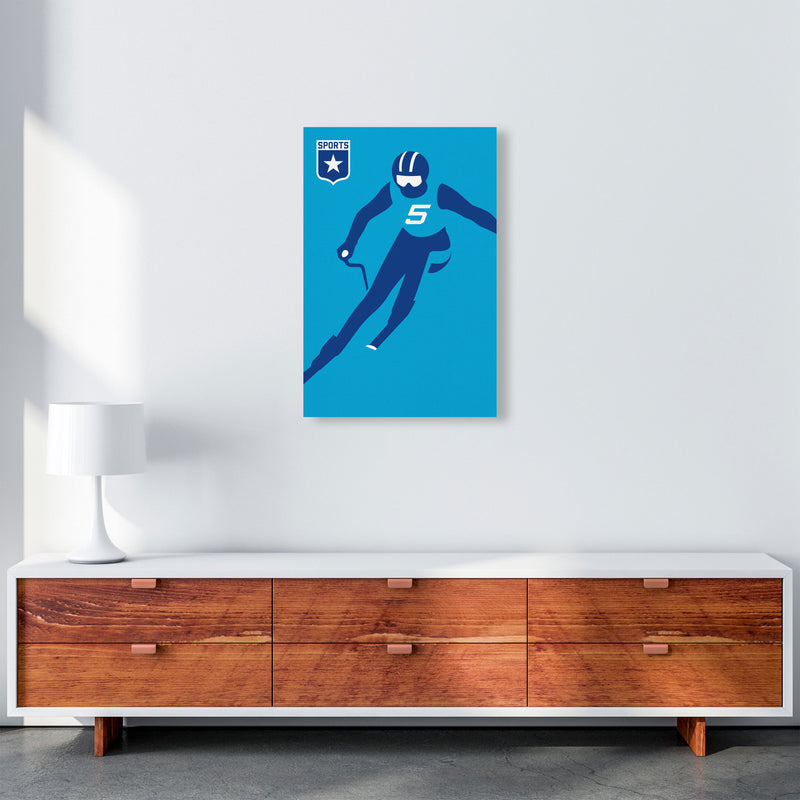 Slalom Art Print by Bo Lundberg A2 Canvas