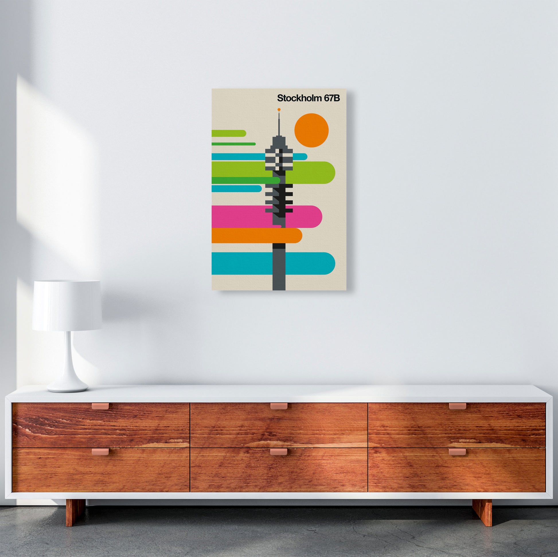 Stockholm 67B Art Print by Bo Lundberg A2 Canvas