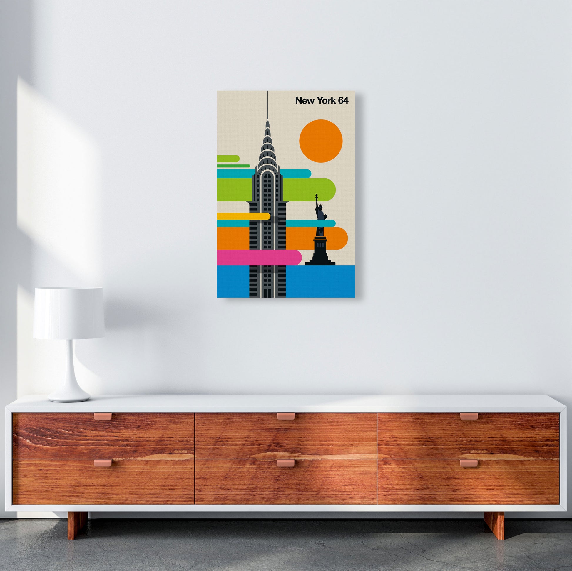 New York 64 Art Print by Bo Lundberg A2 Canvas