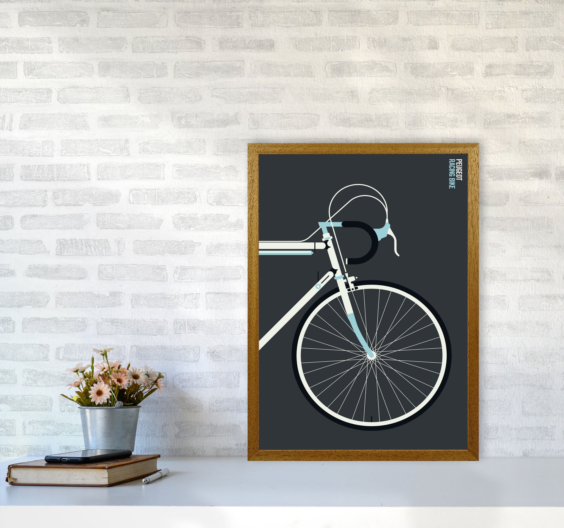 Peugeot front Art Print by Bo Lundberg A2 Print Only