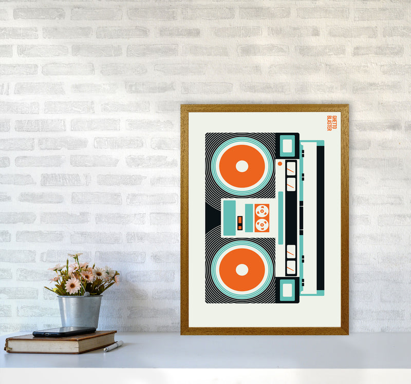 Icons Ghetto Blaster Art Print by Bo Lundberg A2 Print Only