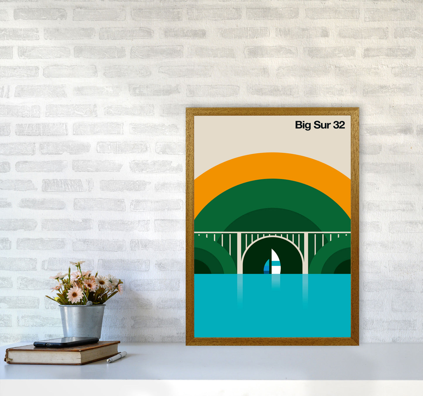 Big Sur 32 Art Print by Bo Lundberg A2 Print Only