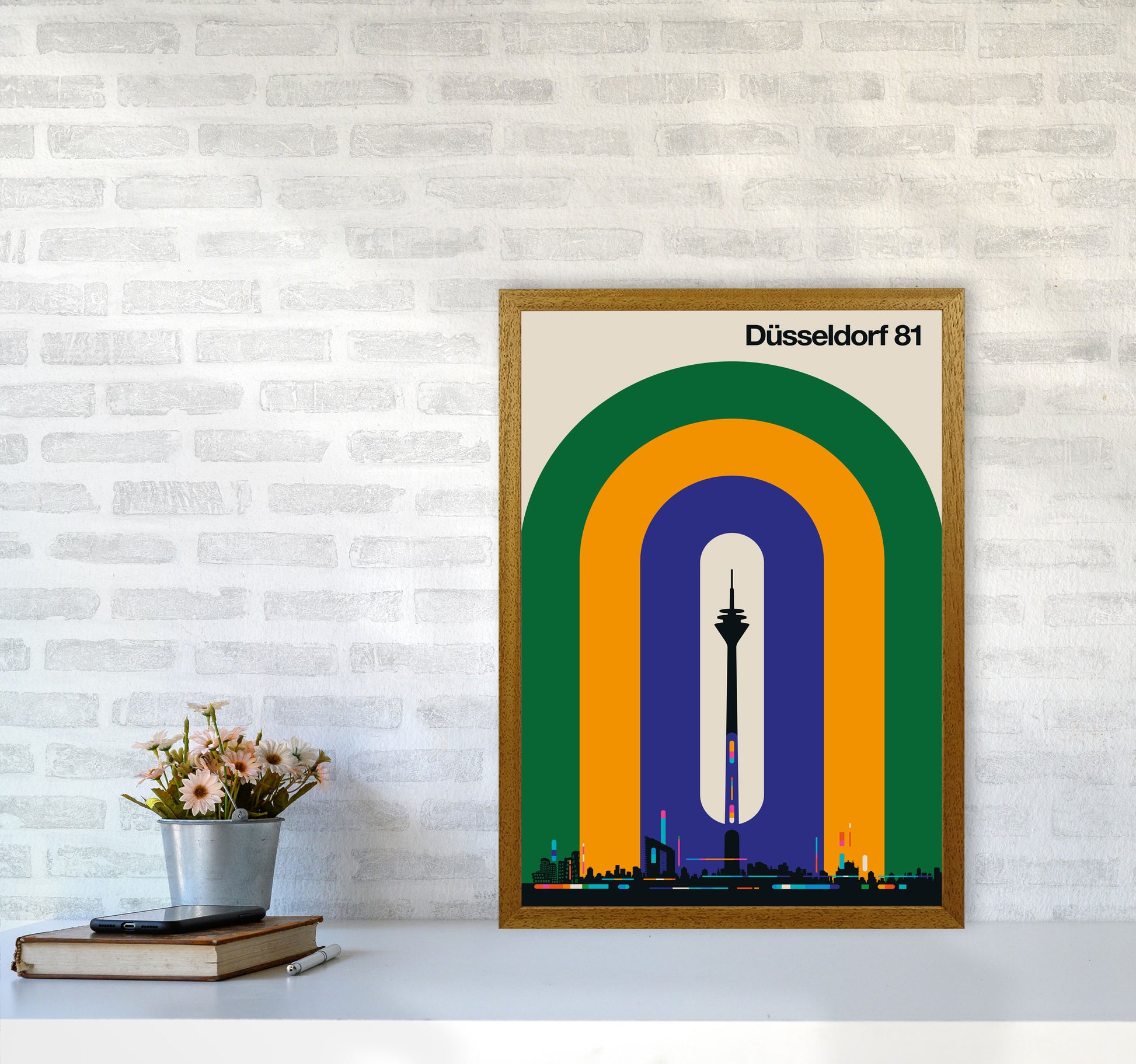 Düsseldorf 81 Art Print by Bo Lundberg A2 Print Only