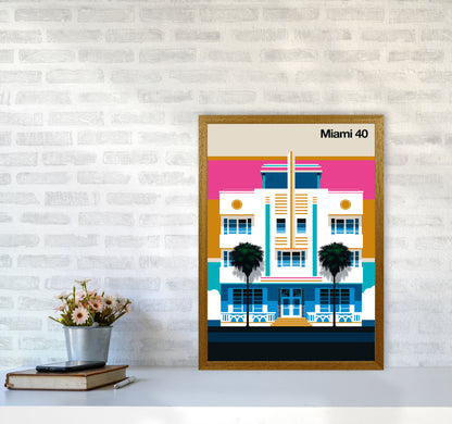 Miami 40 Art Print by Bo Lundberg A2 Print Only