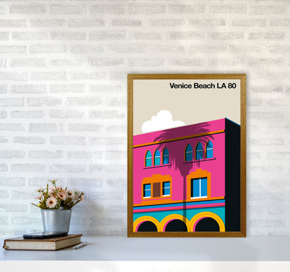 Venice Beach 80 Art Print by Bo Lundberg A2 Print Only