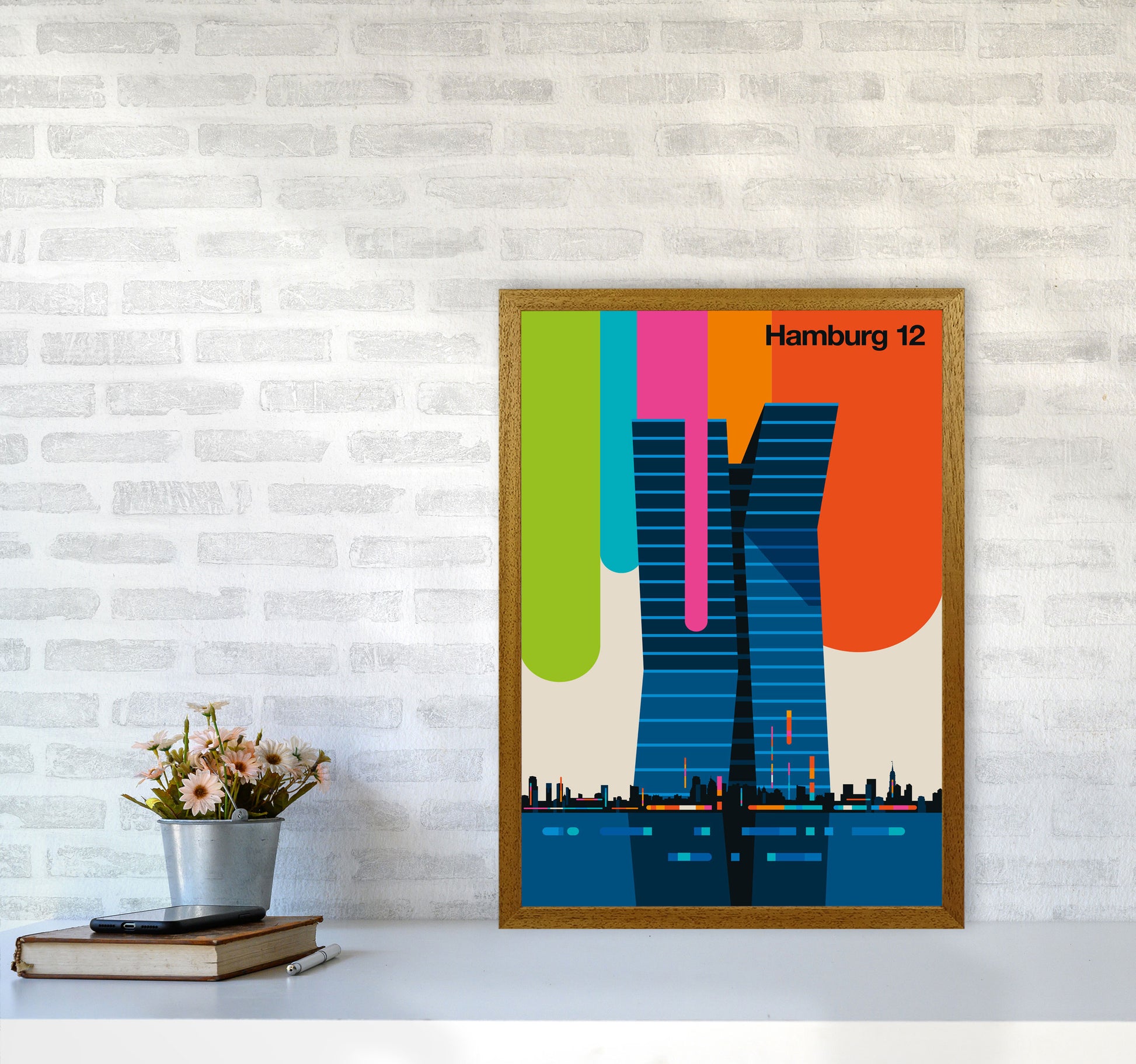 Hamburg 12 Art Print by Bo Lundberg A2 Print Only