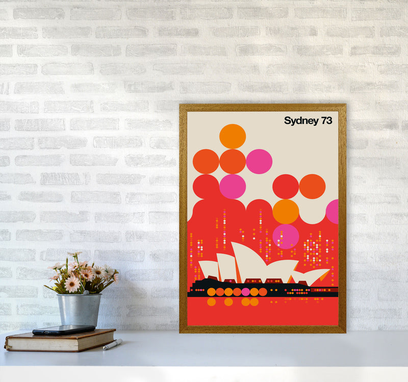 Sydney 73 Red Art Print by Bo Lundberg A2 Print Only