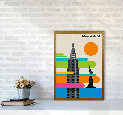 New York 64 Art Print by Bo Lundberg A2 Print Only