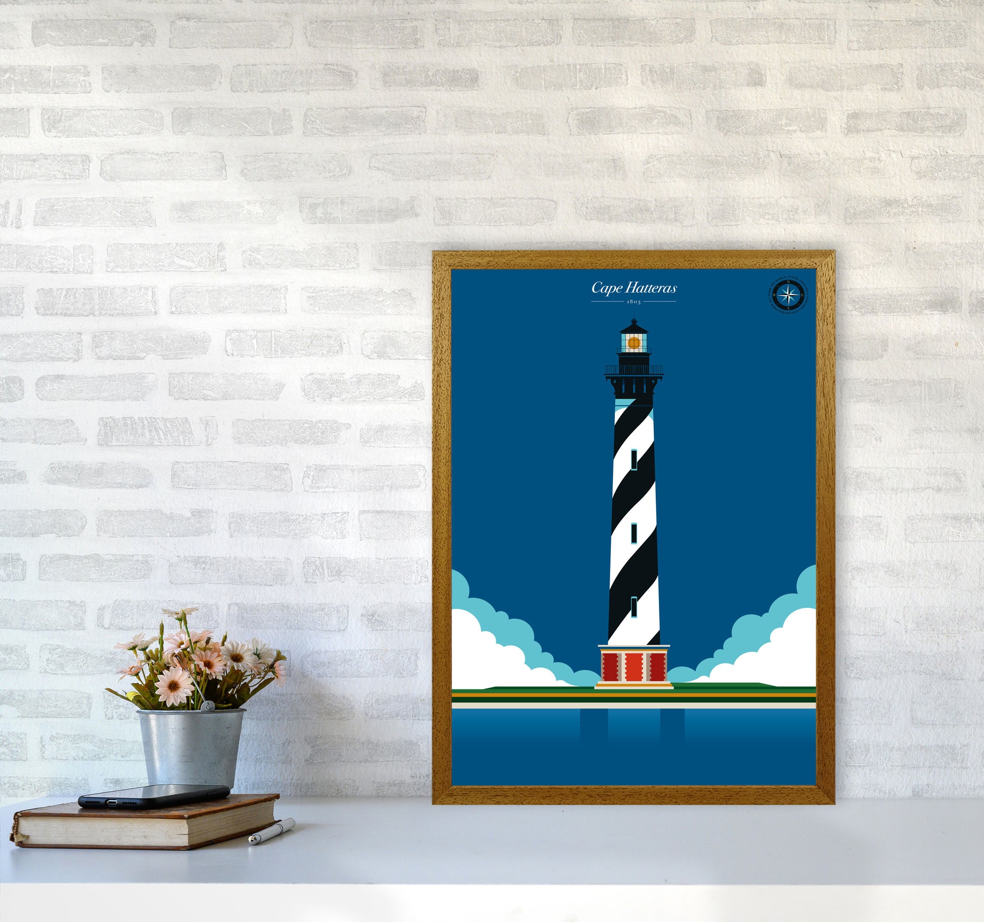 Cape Hatteras Art Print by Bo Lundberg A2 Print Only