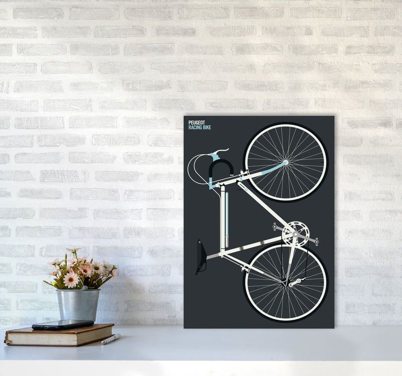 Peugeot Full Art Print by Bo Lundberg A2 Black Frame