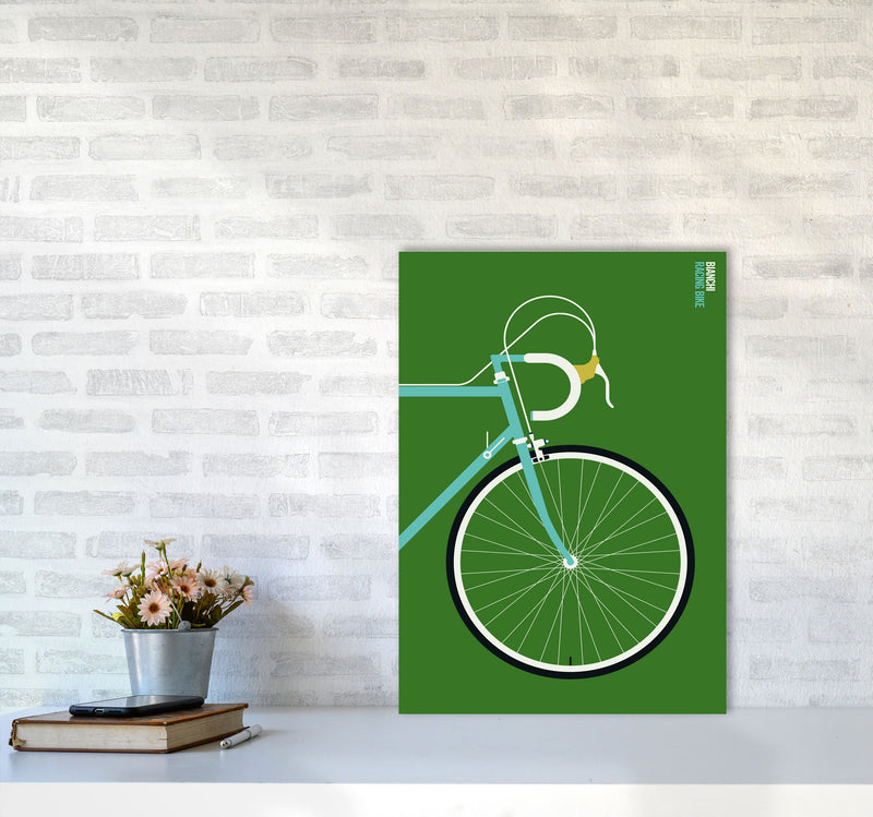 Icons Bianchi Front Art Print by Bo Lundberg A2 Black Frame