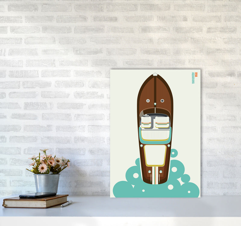 Icons Riva Art Print by Bo Lundberg A2 Black Frame