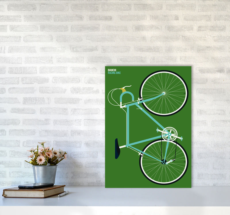 Icons Bianchi Full Art Print by Bo Lundberg A2 Black Frame