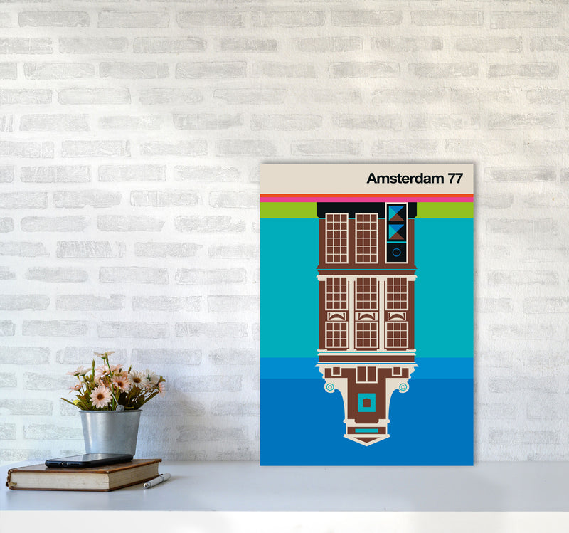Amsterdam 77 Art Print by Bo Lundberg A2 Black Frame