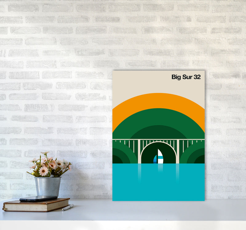 Big Sur 32 Art Print by Bo Lundberg A2 Black Frame