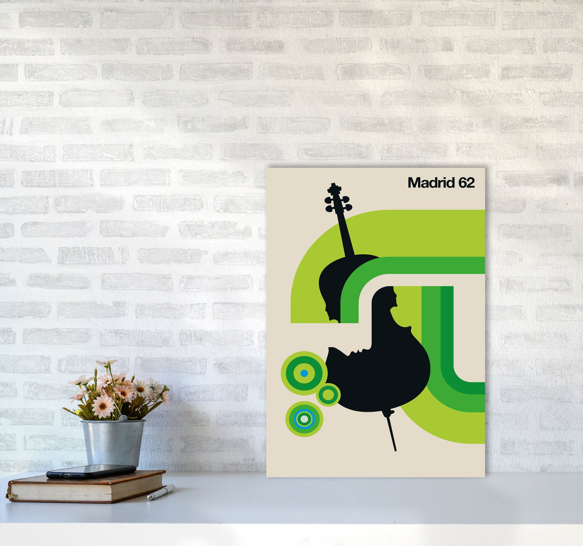 Madrid 62 Art Print by Bo Lundberg A2 Black Frame
