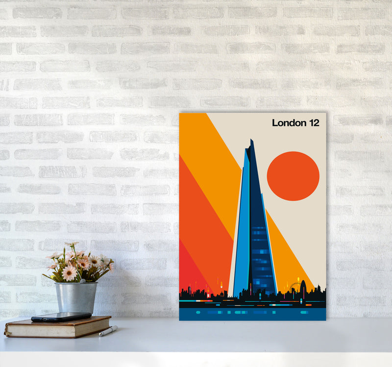London 12 Art Print by Bo Lundberg A2 Black Frame