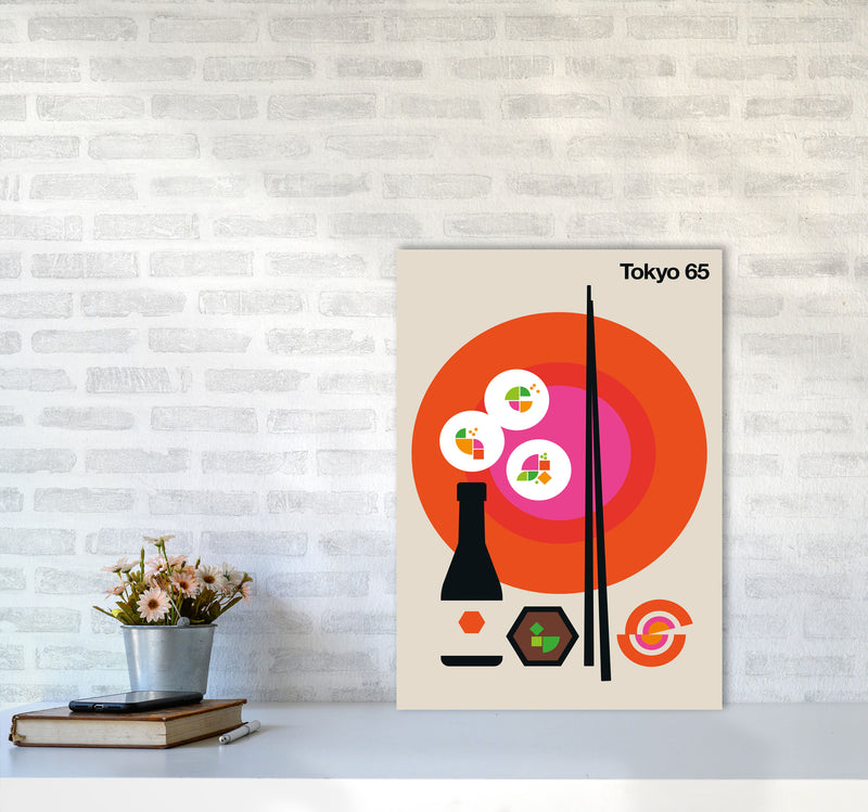 Tokyo 65 Art Print by Bo Lundberg A2 Black Frame