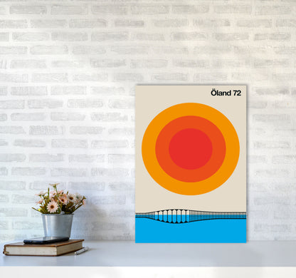 Öland 72 Art Print by Bo Lundberg A2 Black Frame