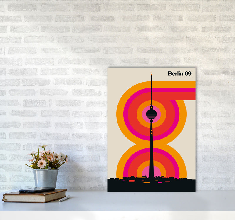 Berlin 69 Art Print by Bo Lundberg A2 Black Frame