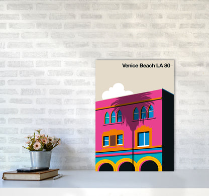Venice Beach 80 Art Print by Bo Lundberg A2 Black Frame